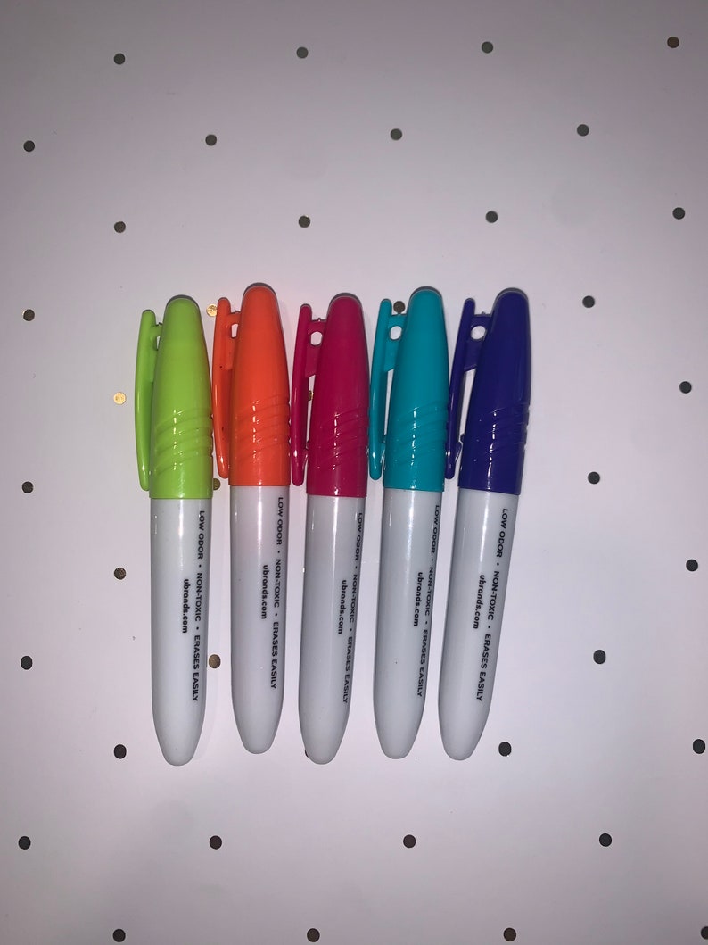 Colorful Mini Dry Erase Marker Badge Reel and Teaching Etsy