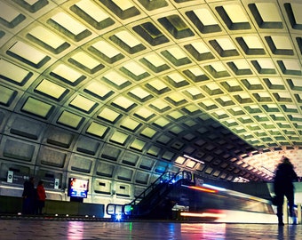 Washington DC Subway Art Print: Unique Perspective, Archival Quality