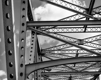 New Orleans Bridge Art Print: Crescent City Connection, Archival Paper