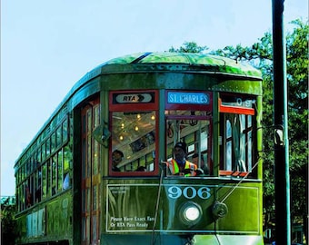 St. Charles Streetcar Print: New Orleans Photography, Archival Quality