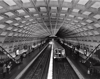 Washington DC Subway Print: Artistic Metro Station Wall Art