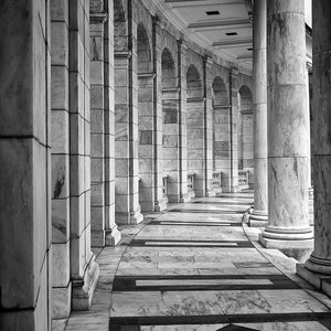 Arlington National Cemetery Memorial Amphitheater In Virginia Wall Art Print on Archival Paper and Ink