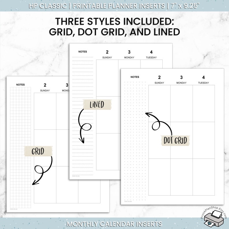 Editable Happy Planner Vertical Layout HP Classic Printable - Etsy