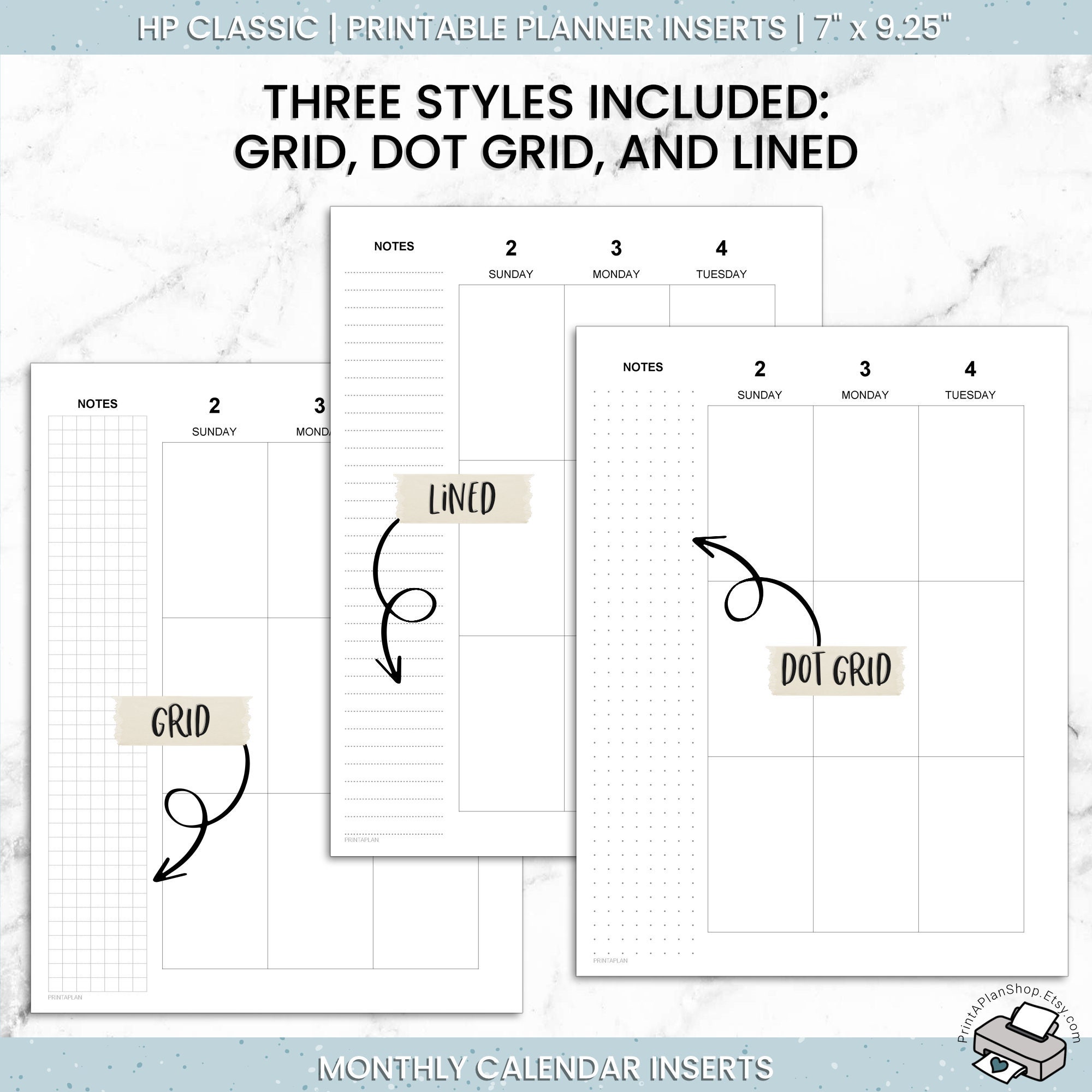 Editable Happy Planner Vertical Layout HP Classic Printable - Etsy