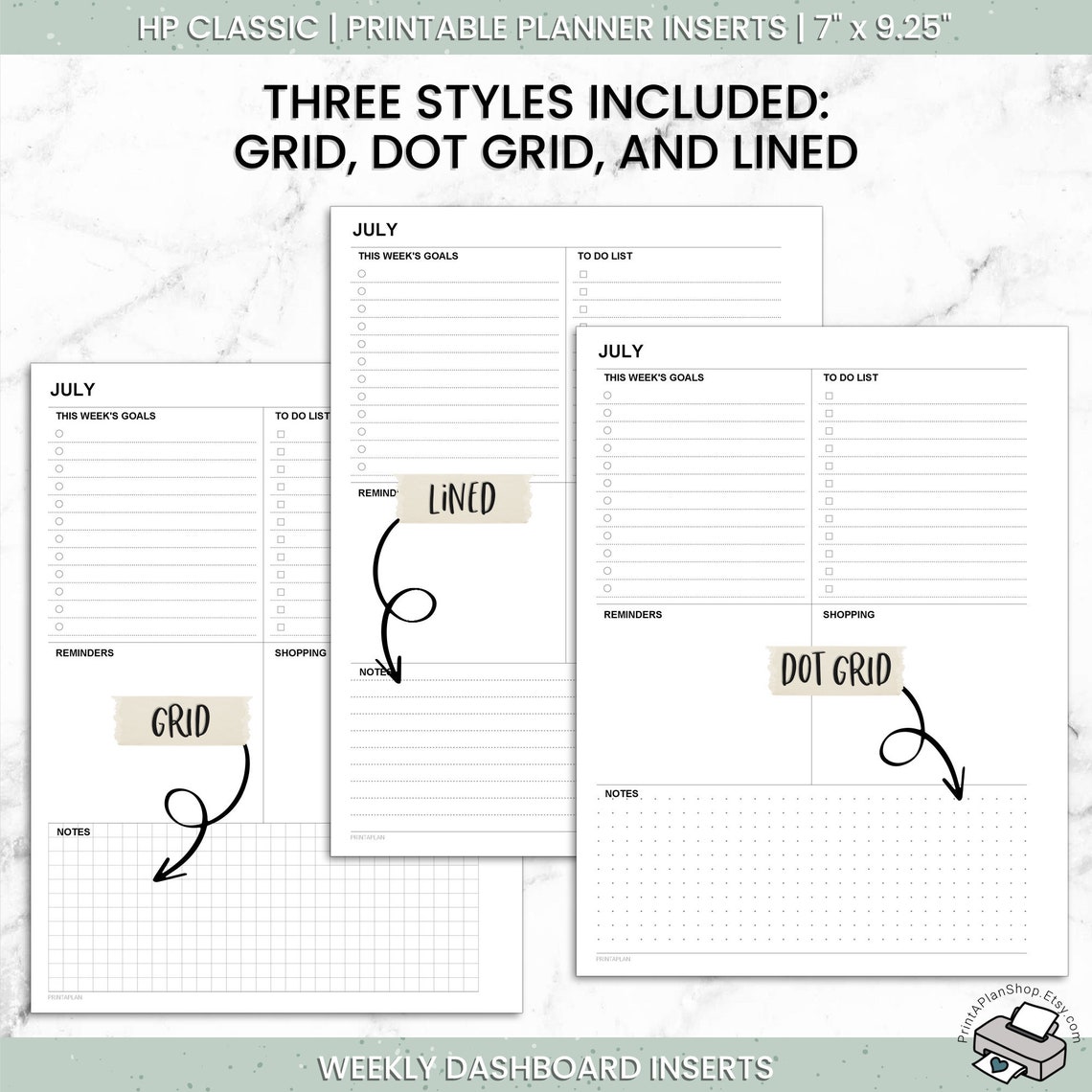 Editable Classic Happy Planner Dashboard Layout Printable - Etsy