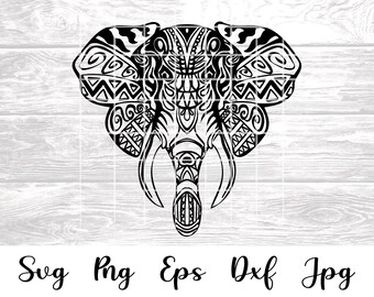 Free Free 160 Tribal Elephant Svg SVG PNG EPS DXF File