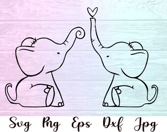 Download Baby Elephant Svg Etsy