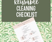 Ultimate Reusable Cleaning Schedule // Cleaning Checklist // Cleaning Agenda // Organization // Downloadable // Printable