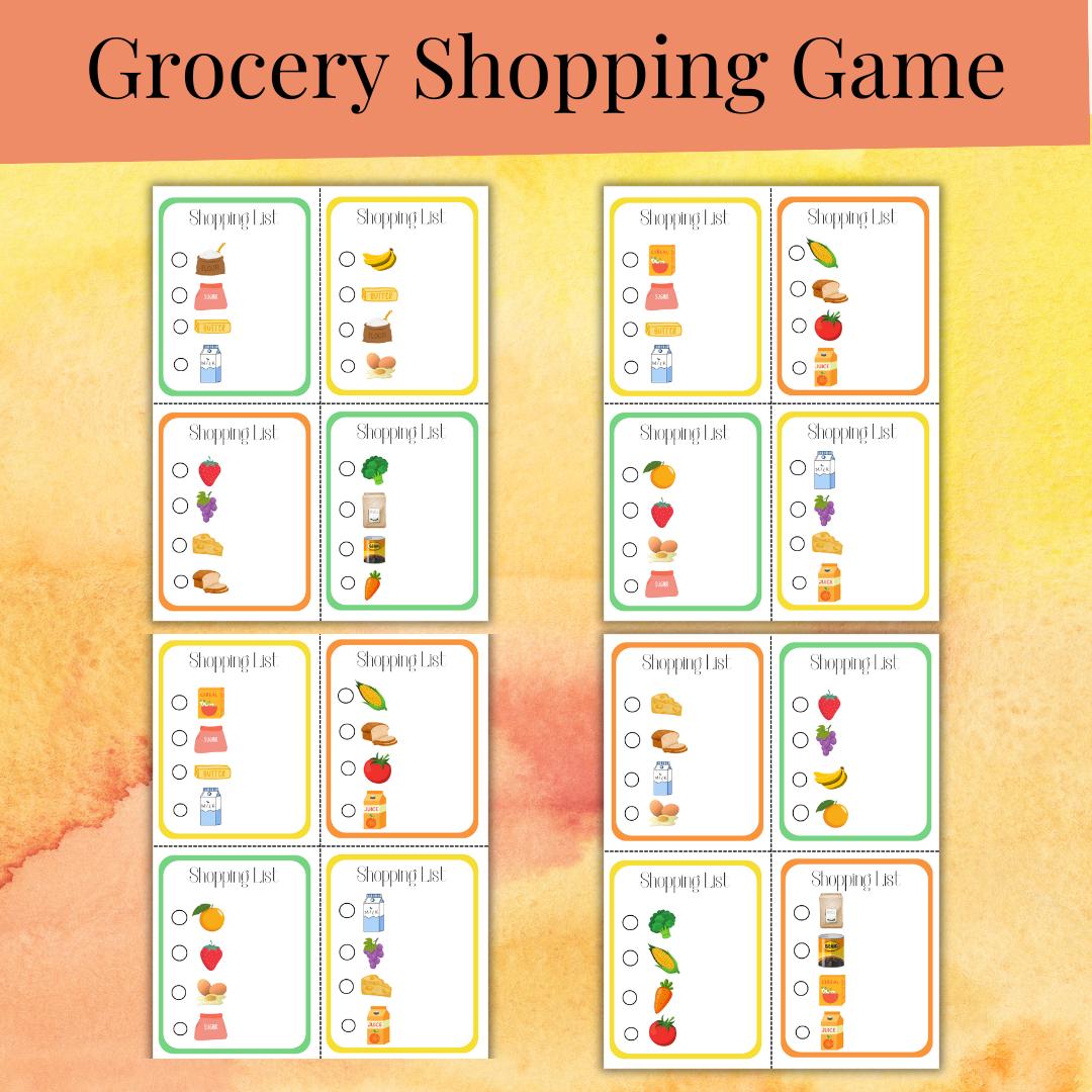 Grocery Shopping Sorting Game - Etsy