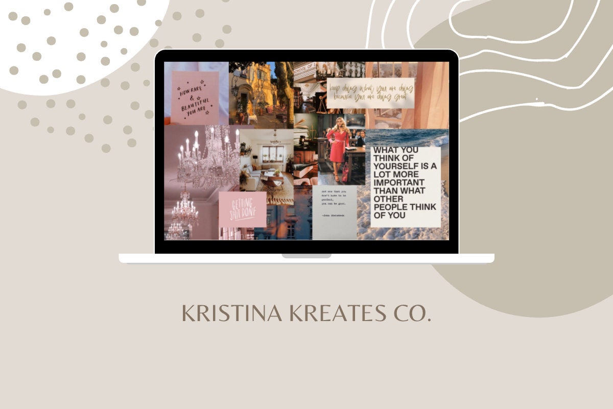 Aesthetic Collage Desktop Wallpaper, Law School, Pink - Etsy