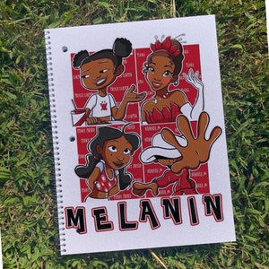 Niños melanina Cuaderno de espiral