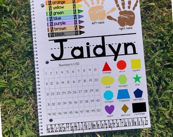 Personalized Kids Elementary Spiral Notebook: Custom Homeschool Supplies