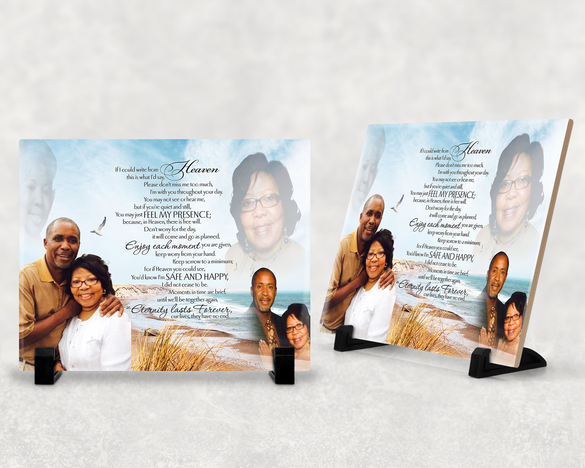 Personalized Ceremic Tile Memory Sign, Remembrance Gifts, Memorial ...
