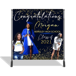 Custom Graduation Backdrops, Birthday Backdrops, Babyshower Backdrop, Wedding Backdrop - Digital Template