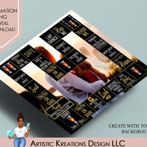 Adult Games, Valentine&#39;s Day Games, Kinky Adult Board Game, Foreplay Game, Sexy Couples Game 8.5 x 11 PNG, Sublimation Download