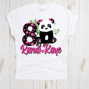 Panda Bear Birthday  Sublimation, PNG Download