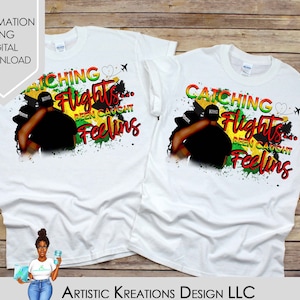 Cathin-vluchten, png PNGEgg | Reis- en weekendontwerp voor meisjes | Bijpassende T-shirts voor stellen | Sublimatie downloaden