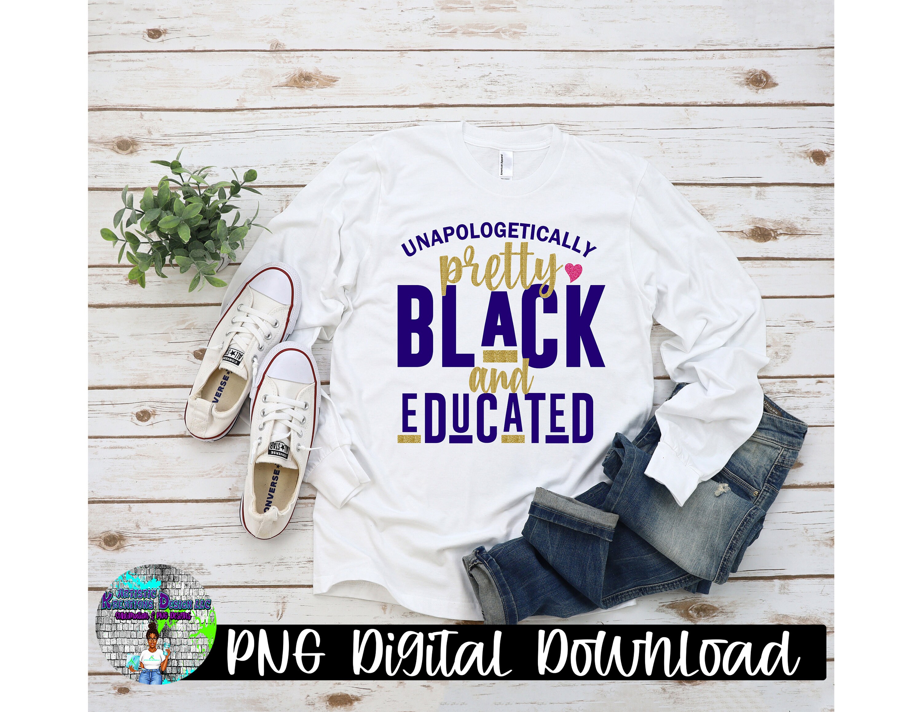 Unapologetically Pretty Black and Educated Svg - Etsy