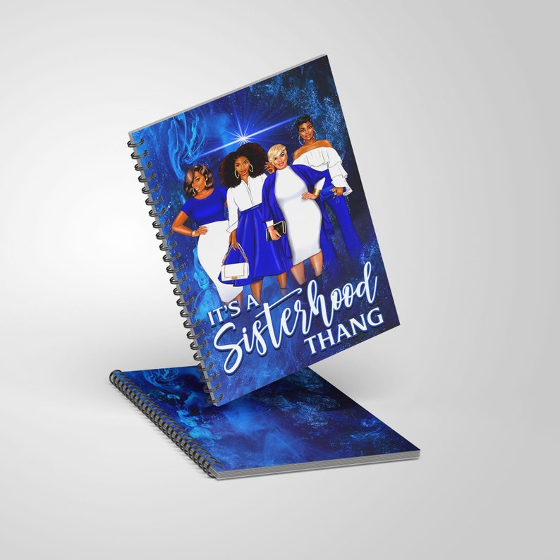 It's A Sisterhood Thang Journal Notebook, Journal, Binder Cover PNG, Digital Download image 1