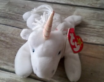 Mystic Unicorn Ty Beanie Baby, Original Beanie Babies Collection, Retired, Rare