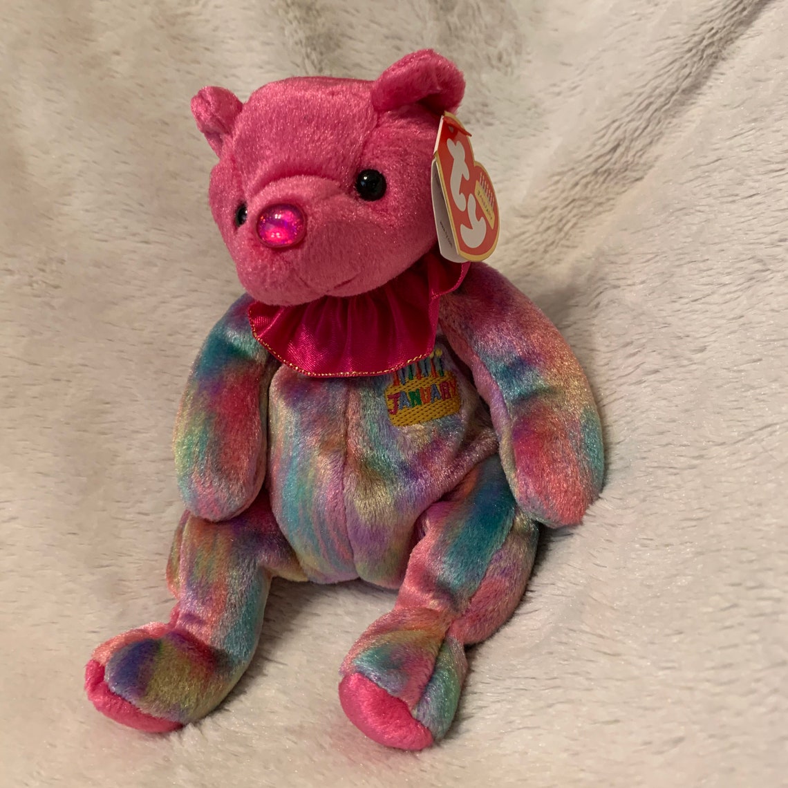 Vintage Ty Beanie Baby January Birthday Bear Original Beanie Etsy