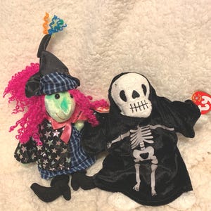 Ty Beanie Babies Characters Creepers & Scary, Original Beanie Babies Collection, Rare, Retired