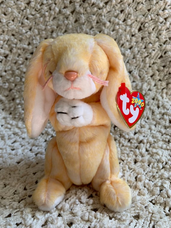 Ty Grace Praying Bunny Beanie Baby, Original Beanie Babies Collection,  Retired, Easter Bunny, Spring Decor 