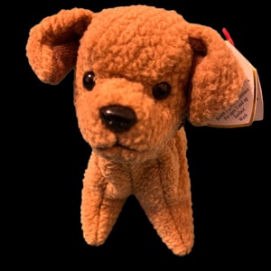 Ty TUFFY DOG, Original Beanie Babies Collection, stuffed collectible