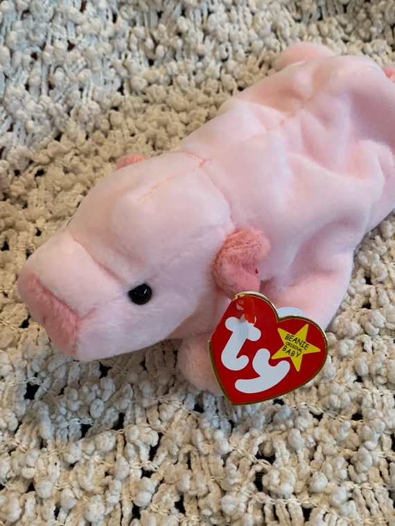 Ty Beanie Rare Squealer Style 4005 Pig Original Beanie Babies Collection Rare Find One of Original Nine Etsy UK