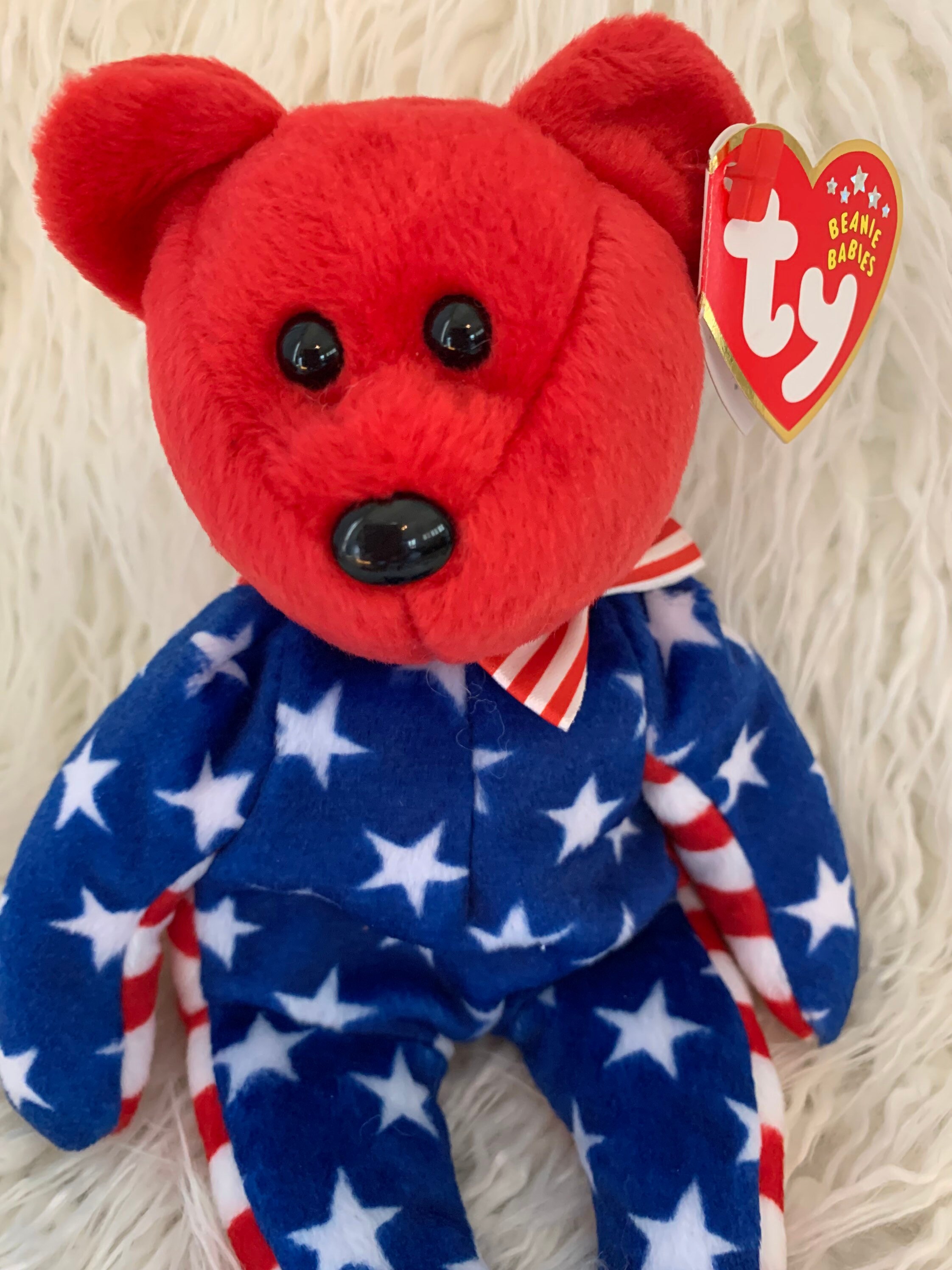Ty Beanie Babies Bear Liberty red July 4 Bear Original Etsy UK