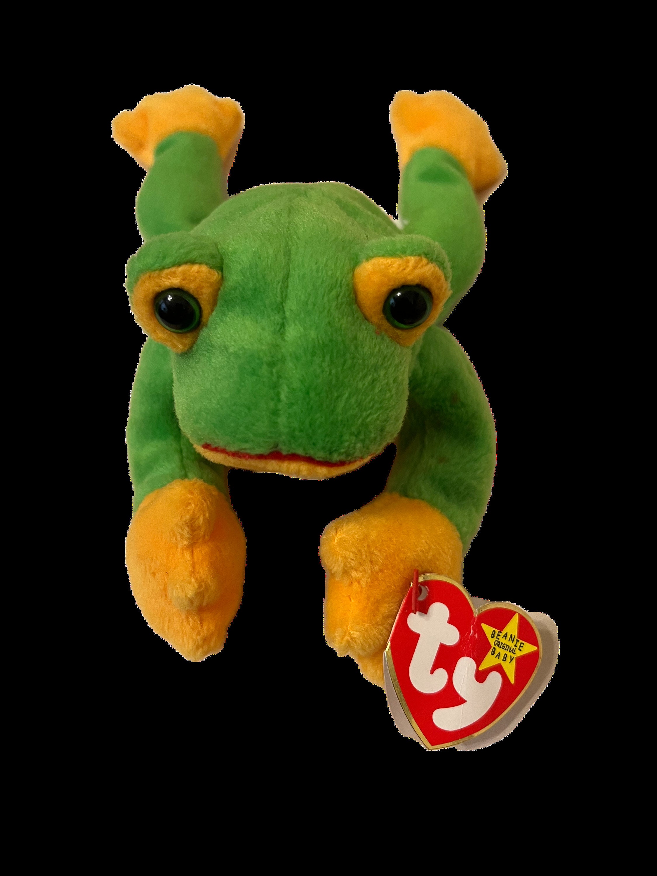 TY SMOOCHY FROG Beanie Baby, Original Beanie Babies Collection 