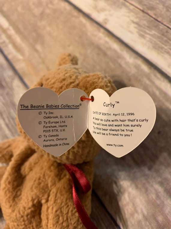 Curly original beanie baby best sale