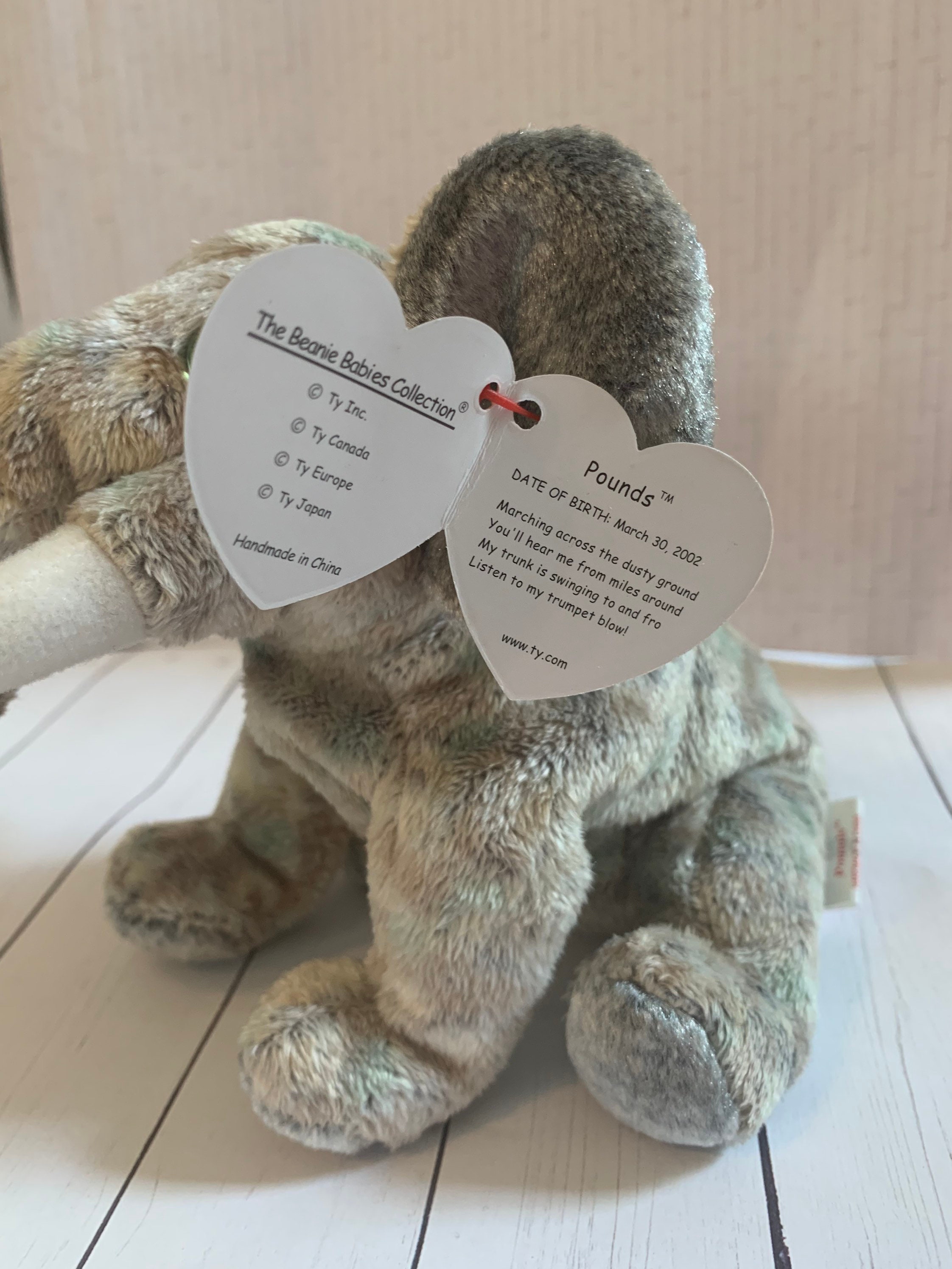 TY Beanies – Pounds Der Elefant | Plüschtier Aus Der Beanie Babies-Serie | Sammlerfigur