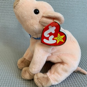 Knuckles pig beanie baby, Vintage, Original Ty Beanie Babies Collection, Rare, plush pig