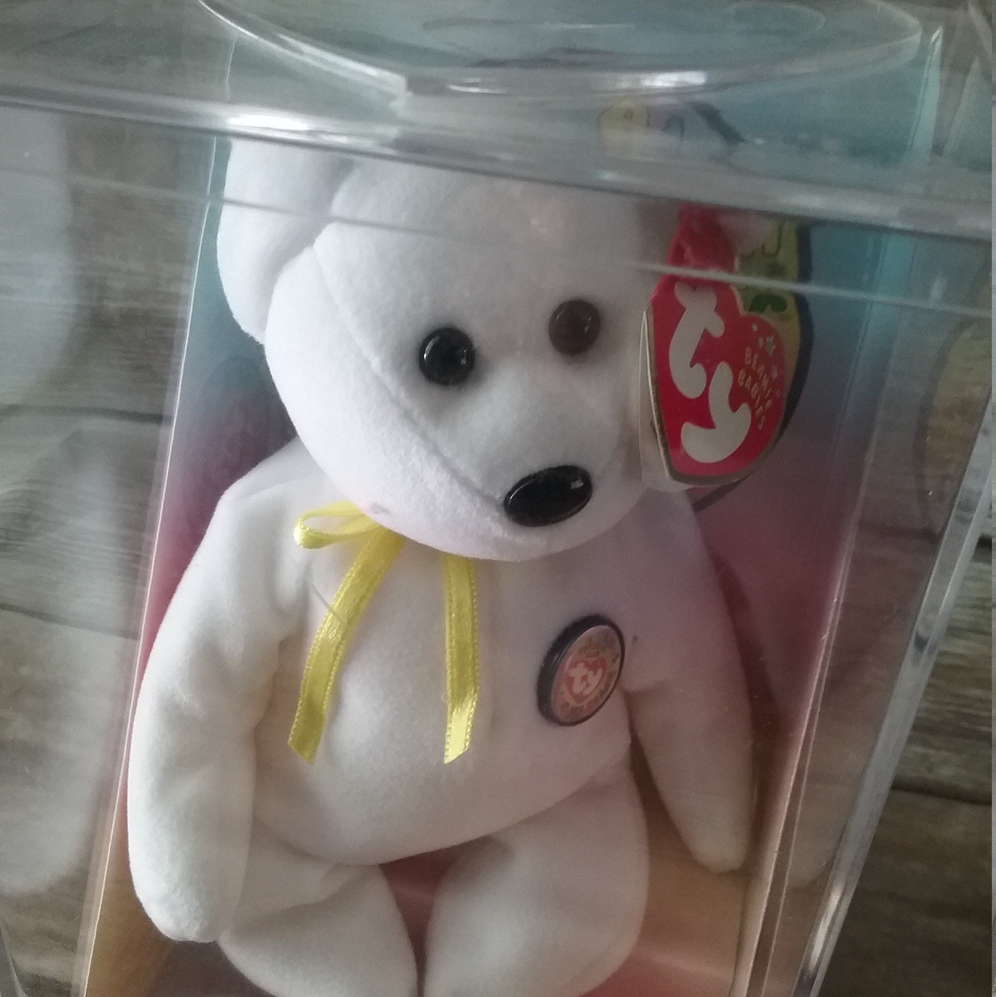 Ty Original Beanie Color Me Membership Bear Rare Find the