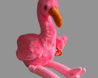 TY PINKY FLAMINGO Style 4072,  Original Beanie Babies Collection, stuffed plush toy