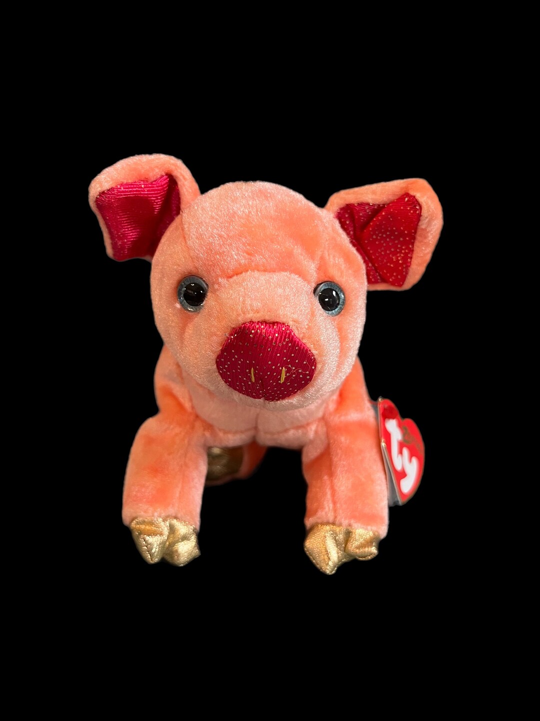 TY Beanie Babies Soybean – Barnyard Pig Plüschtier Aus Der Originalen Kollektion