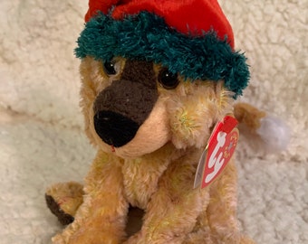 Vintage Ty Beanie Baby Jingle Pup, Rare, Original Beanie Babies Collection, Retired,
