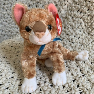 Ty Mattie Beanie Baby, Original Beanie Babies Collection, Retired, Rare, kittens, cats