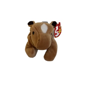 TY DERBY HORSE yarn hair, Original Beanie Babies Collection, stuffed plush toy