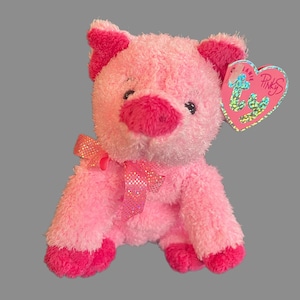 TY Silky Pig, Original Beanie Babies Collection, stuffed plush toy, Pinkys