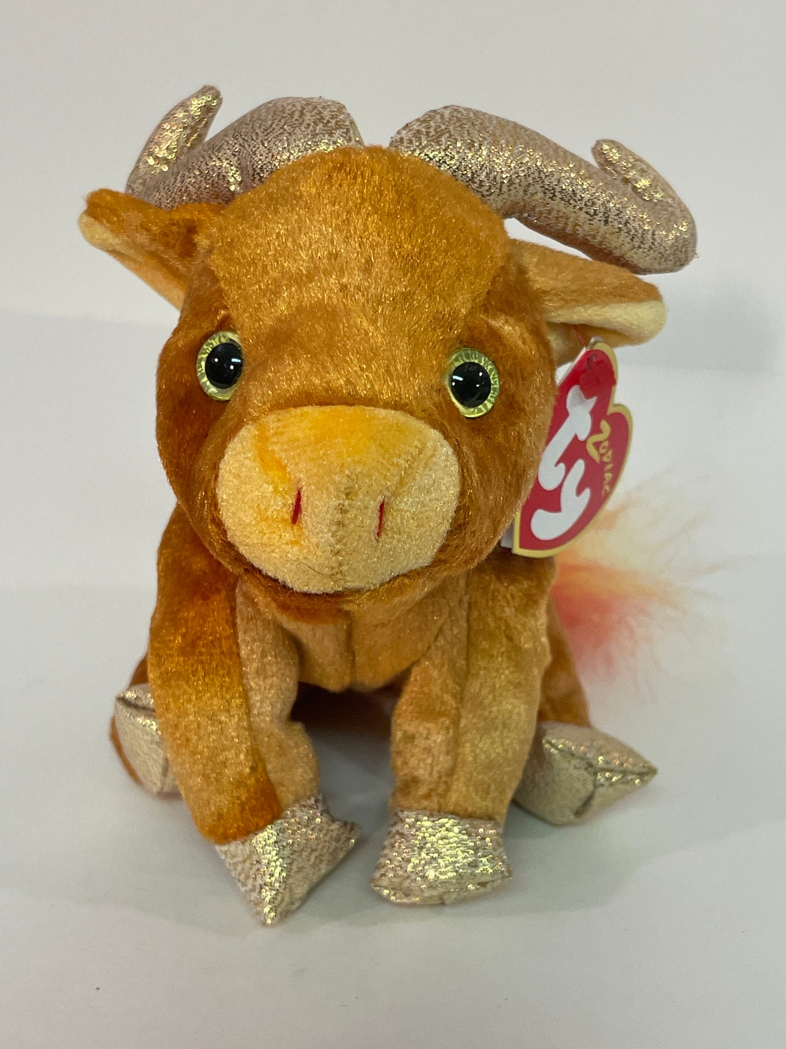 2000 Zodiac Ox Ty Beanie Baby 4319 6th Gen Red Heart Hang Etsy