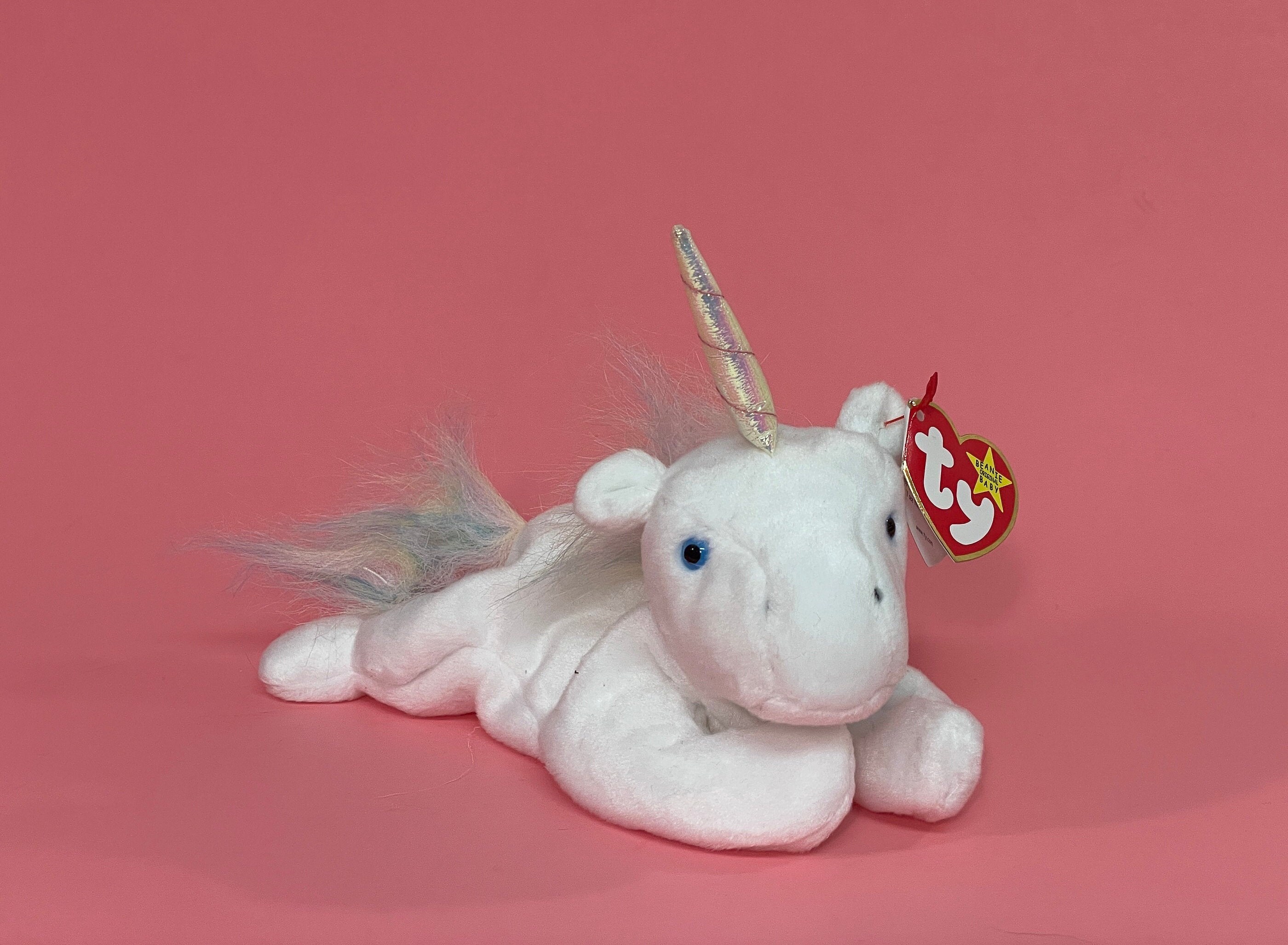 1998 Mystic the Unicorn Ty Beanie Baby 4007 Iridescent Horn Etsy