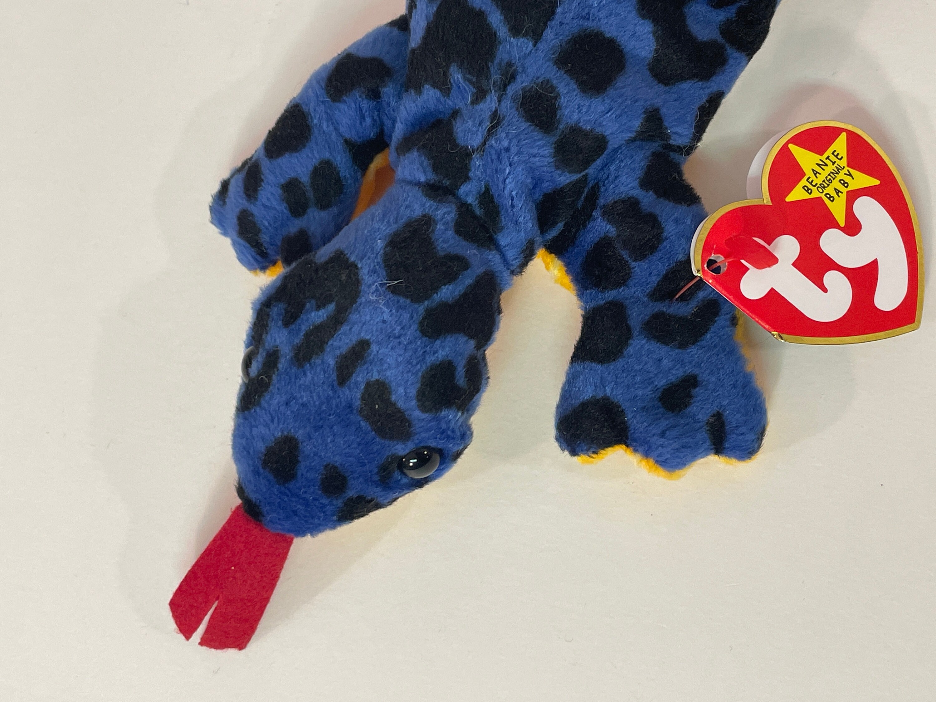 1997 Lizzy the Lizard Ty Beanie Baby 4008 Blue 5th Gen Red Etsy