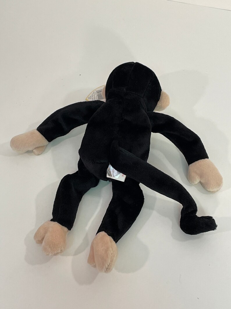 1999 Mooch the Spider Monkey Ty Beanie Baby 4224 5th Gen Red Heart Hang