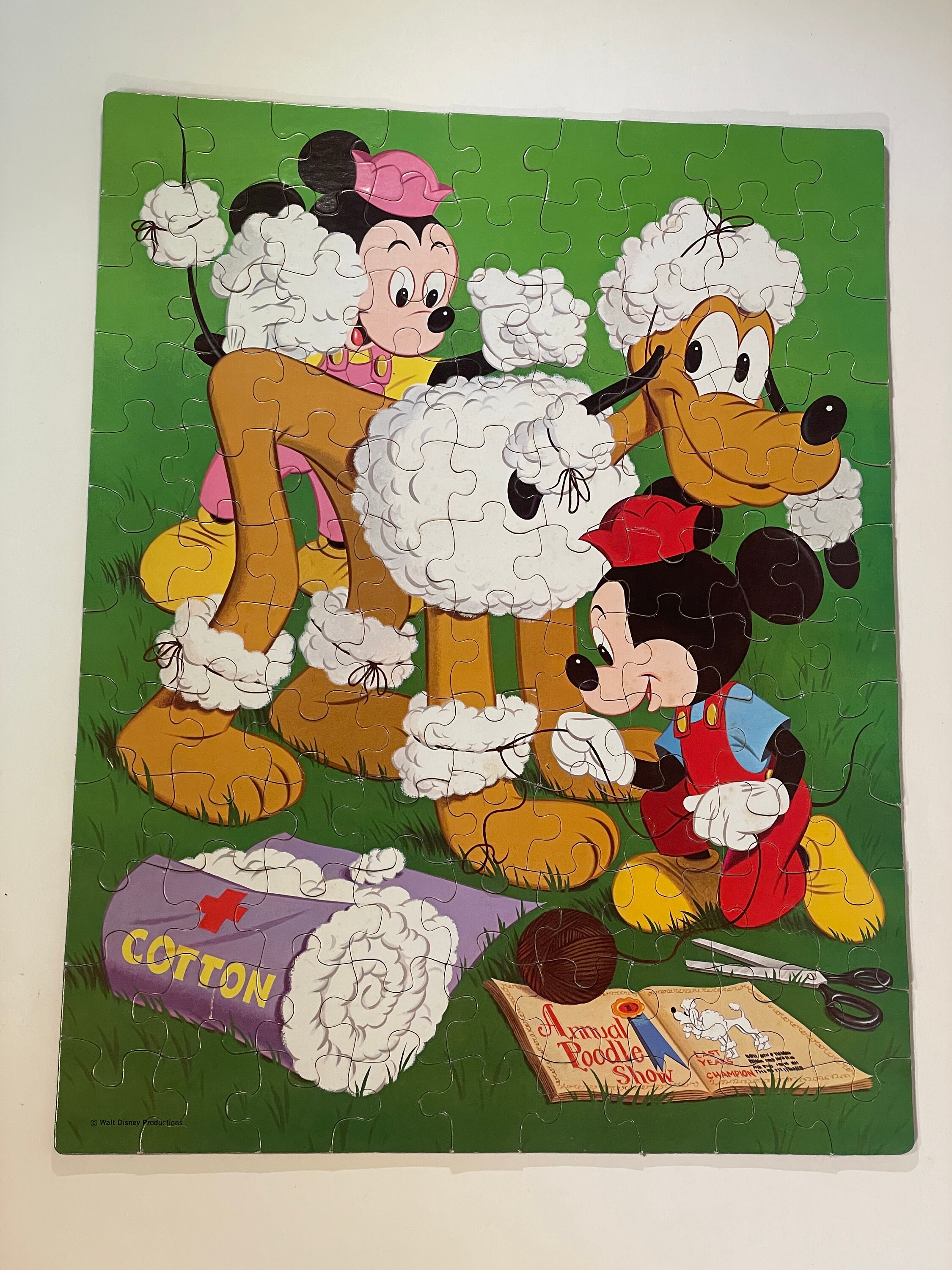 1960s Disney's Pluto Puzzle 4614 - Whitman Midcentury Walt