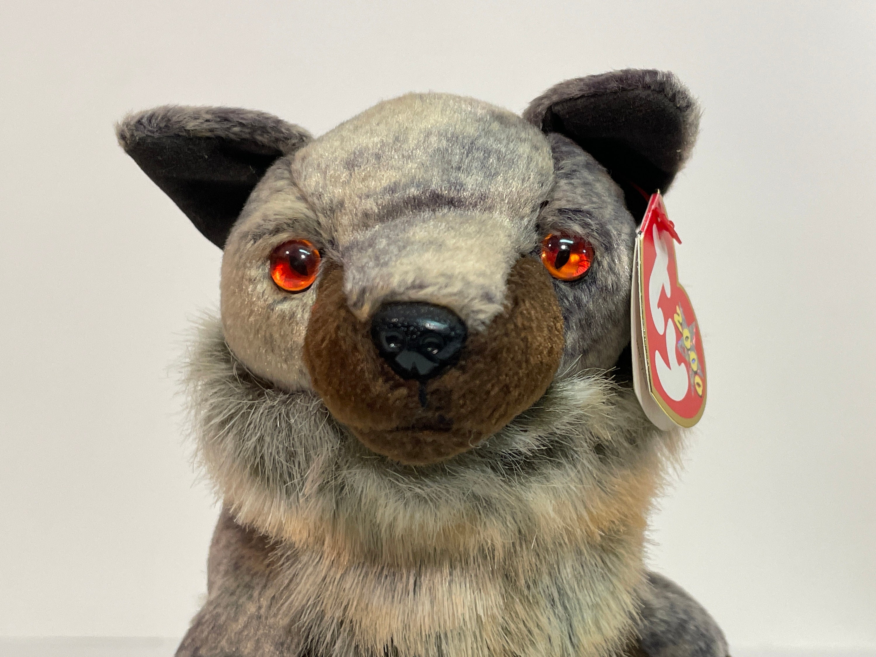 2000 Howl the Wolf Ty Beanie Baby 4310 6th Gen Red Heart Etsy