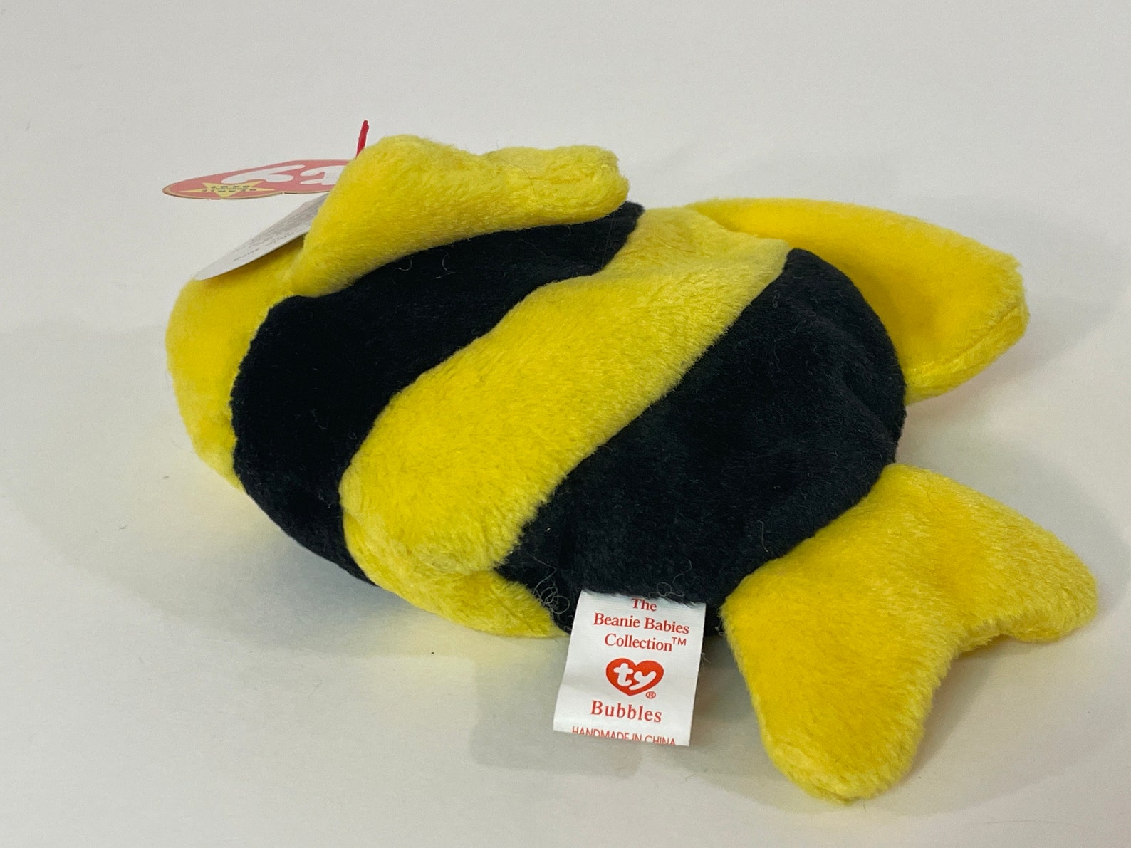 1996 Bubbles the Fish Ty Beanie Baby 4078 4th Gen Red Heart Etsy