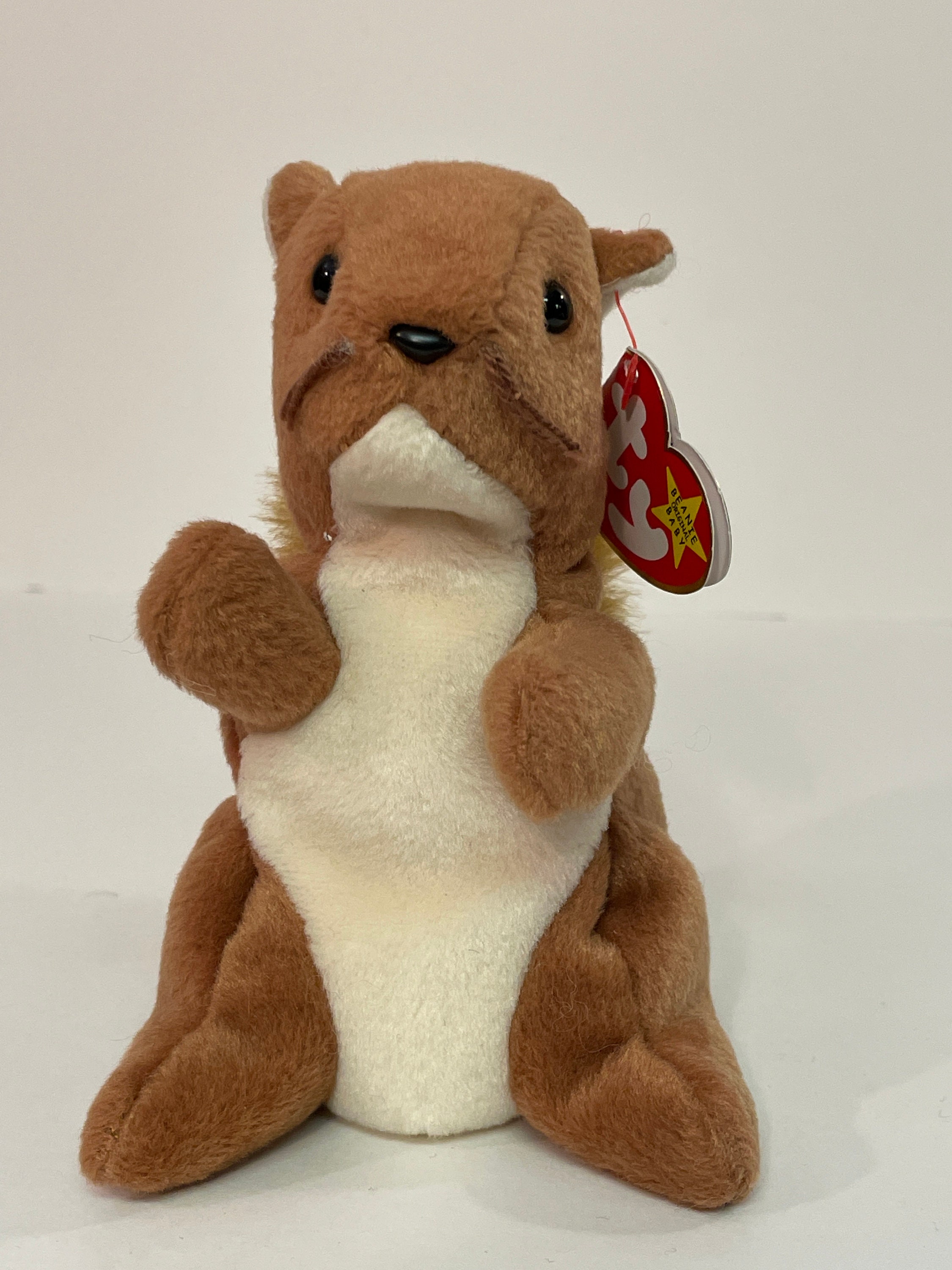 1997 Nuts the Squirrel Ty Beanie Baby 4114 5th Gen Red Heart Etsy