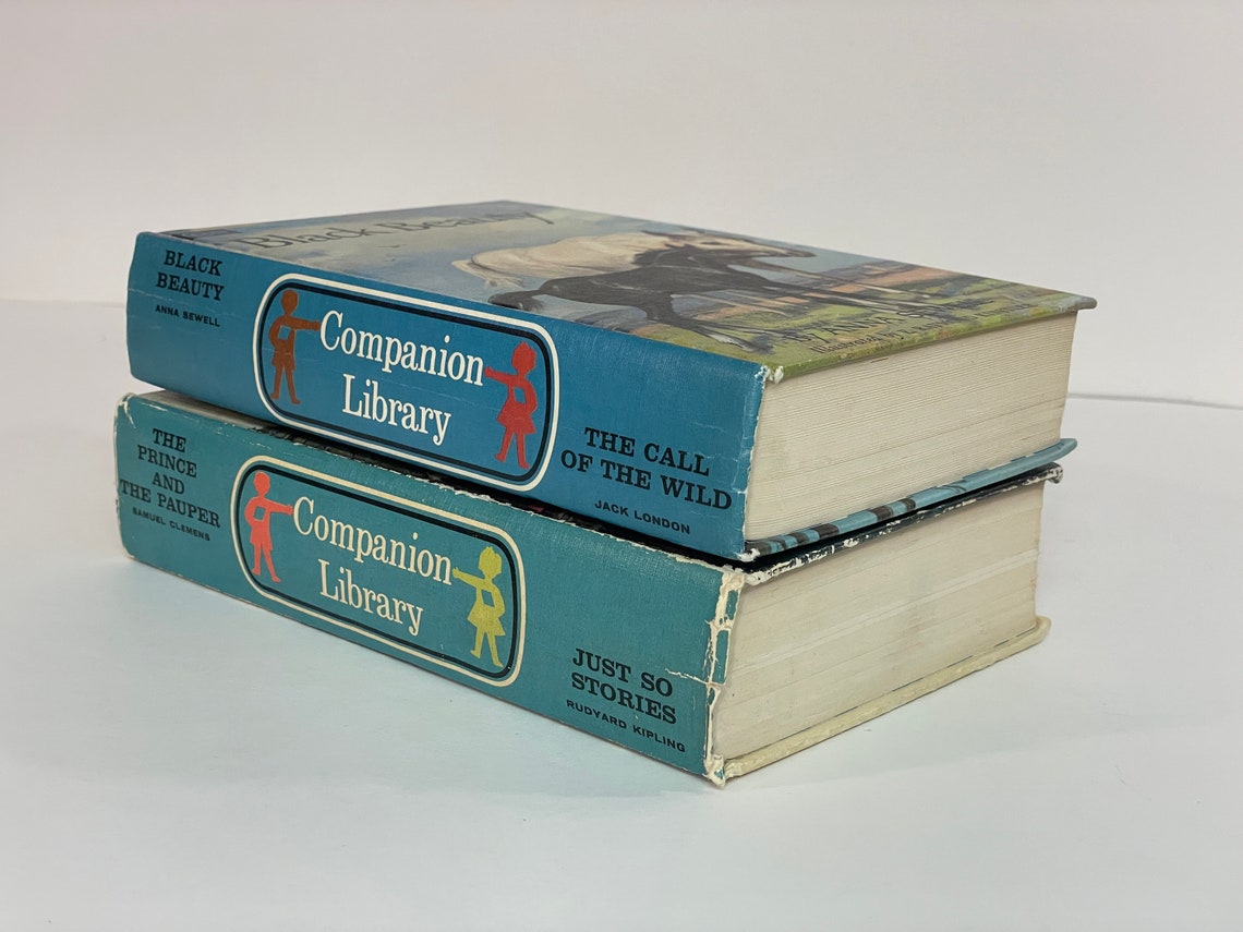 Two 1960s Companion Library Double Books The Call of the Etsy